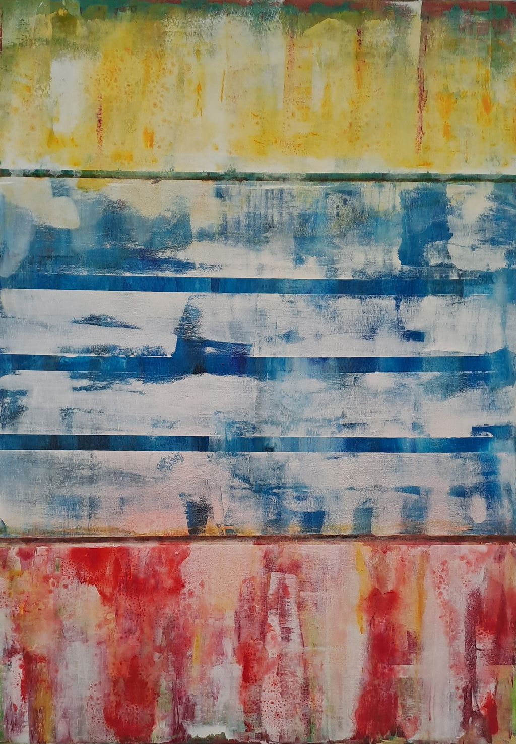 Open Horizon – abstraktes Acrylgemälde