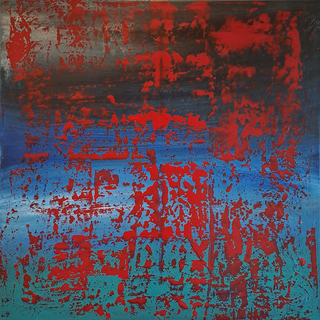 Molten – abstraktes Acrylgemälde