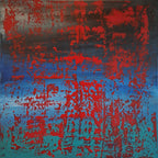 Molten – abstraktes Acrylgemälde